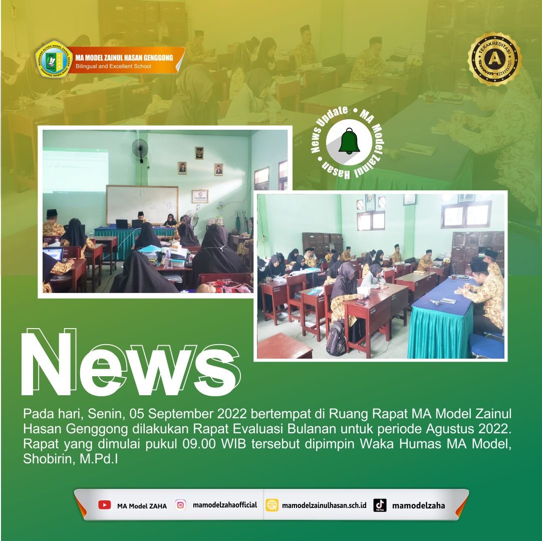 Rapat Evaluasi Bulanan Periode Agustus 2022