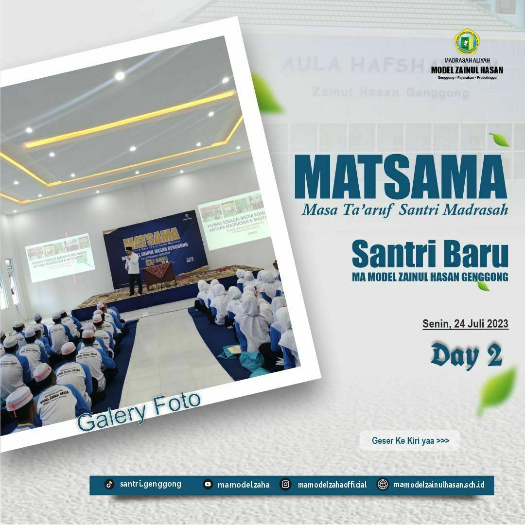 Keseruan dan Kecerian Penutupan MATSAMA MA Model Zainul Hasan Genggong Tahun Pelajaran 2023/2024