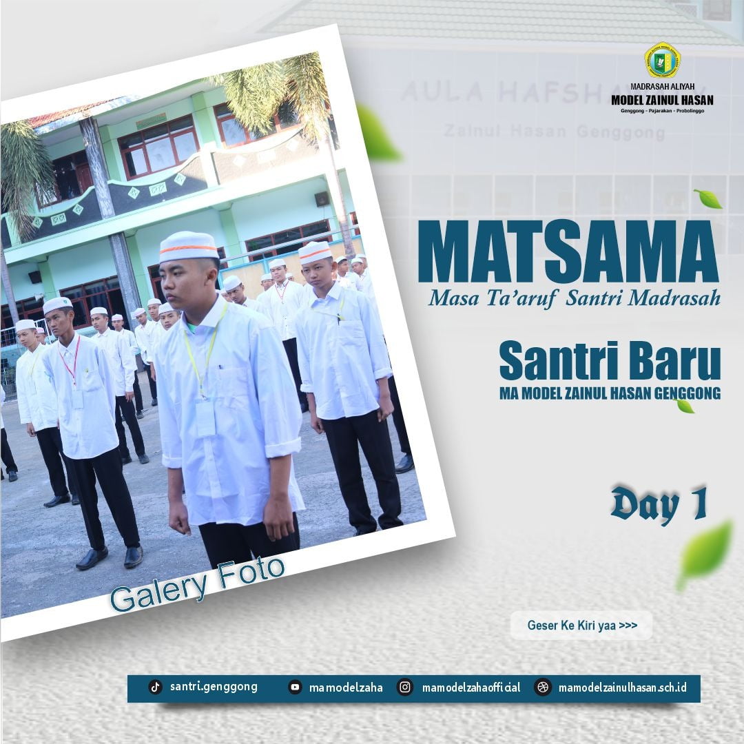 Pembukaan MATSAMA / MATSAMA Hari Pertama MA Model Zainul Hasan Genggeng Tahun Pelajaran 2023/2024