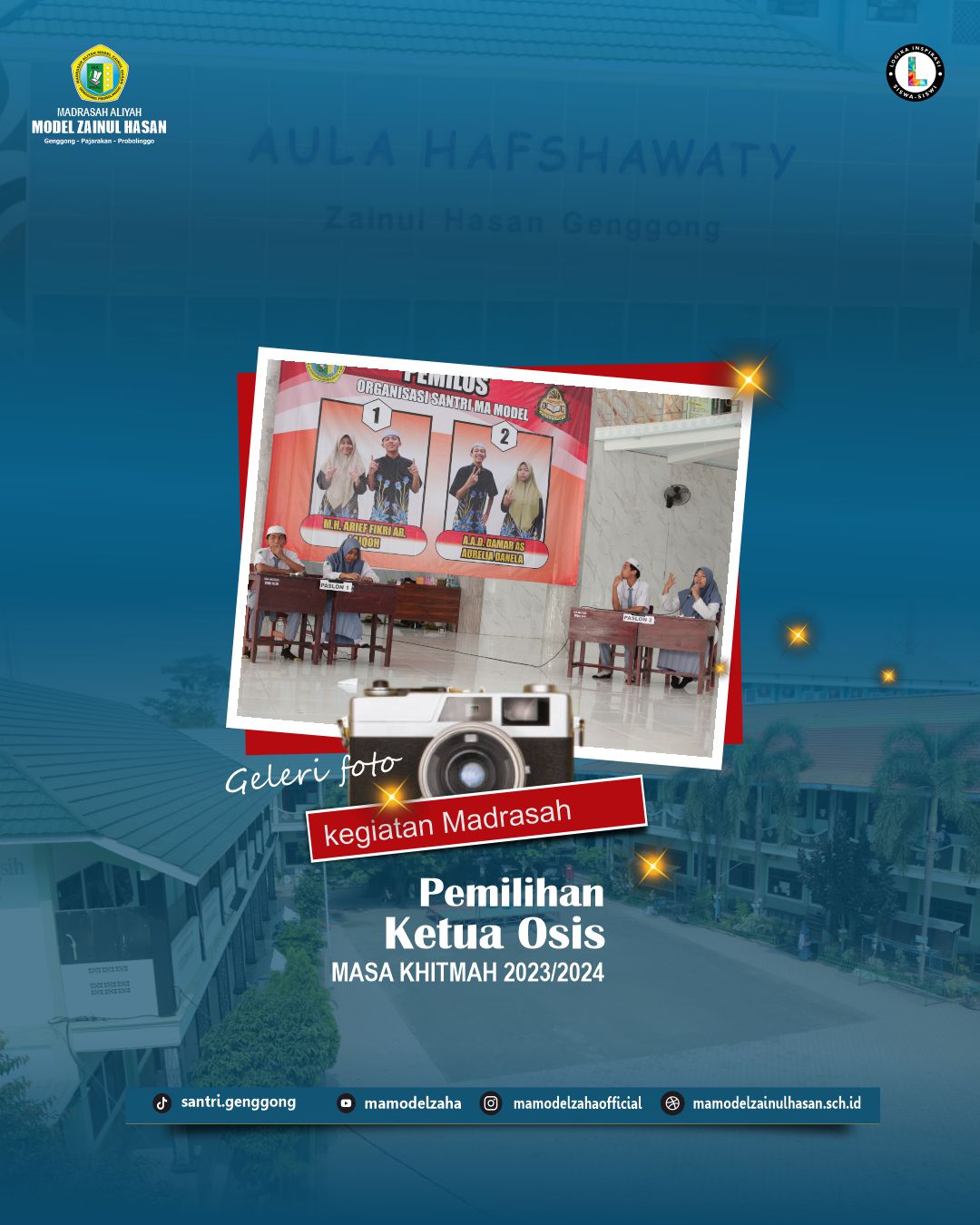 Belajar Demokrasi MA Model Zainul Hasan Genggong Melaksanakan Kegiatan Pemilihan Ketua Osis (PEMILOS)