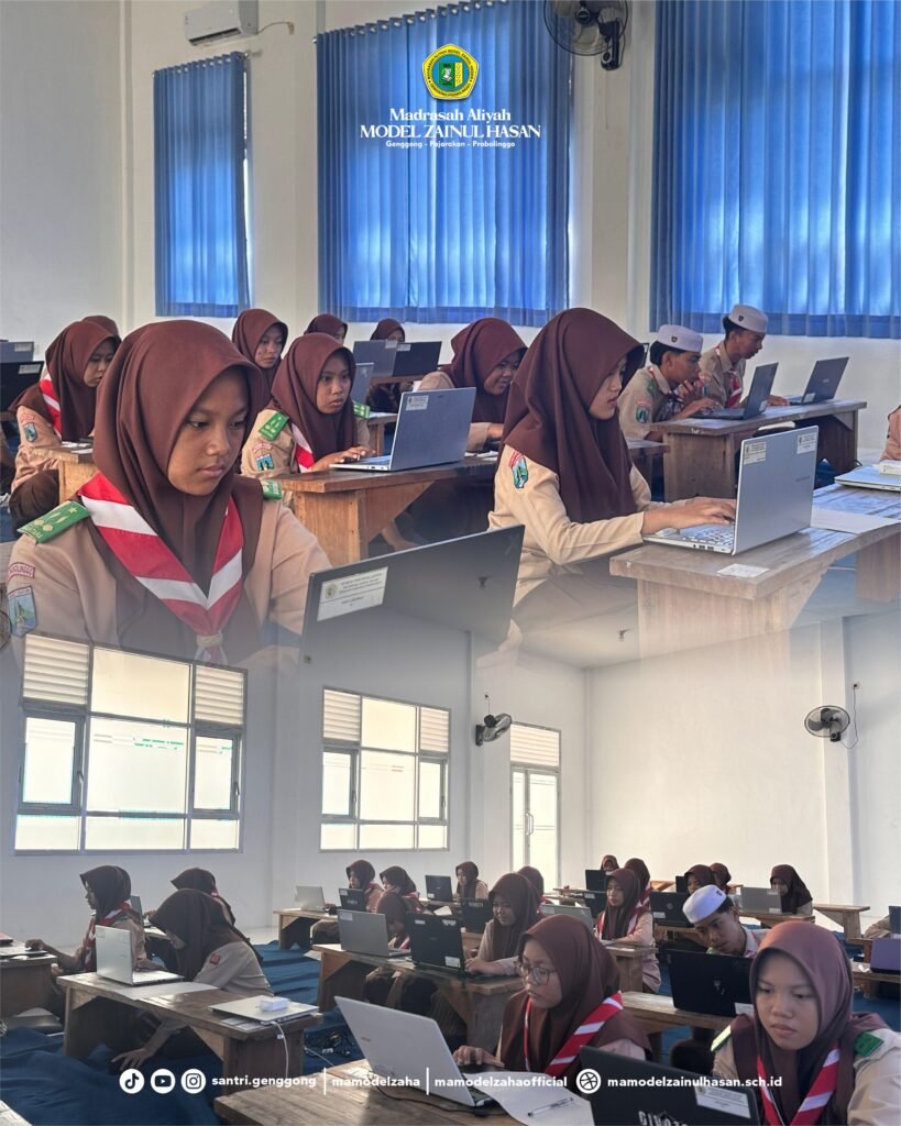Pelaksanaan Asesmen Nasional Berbasis Komputer (ANBK) tahun 2024 di MA Model Zainul Hasan Genggong