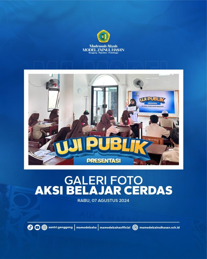 Keseruan Kegiatan Aksi Belajar Cerdas (ABC) di MA Model Zainul Hasan Genggong