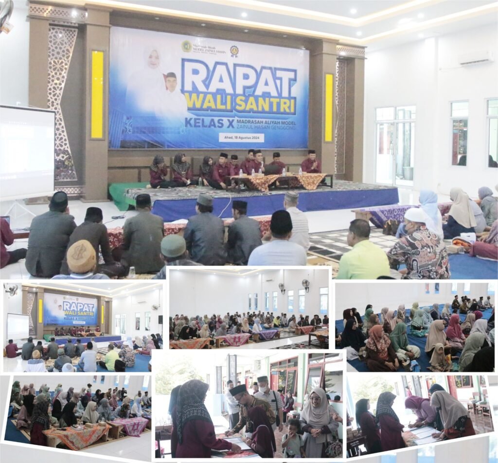 Rapat Wali Santri Kelas X MA Model Zainul Hasan Genggong