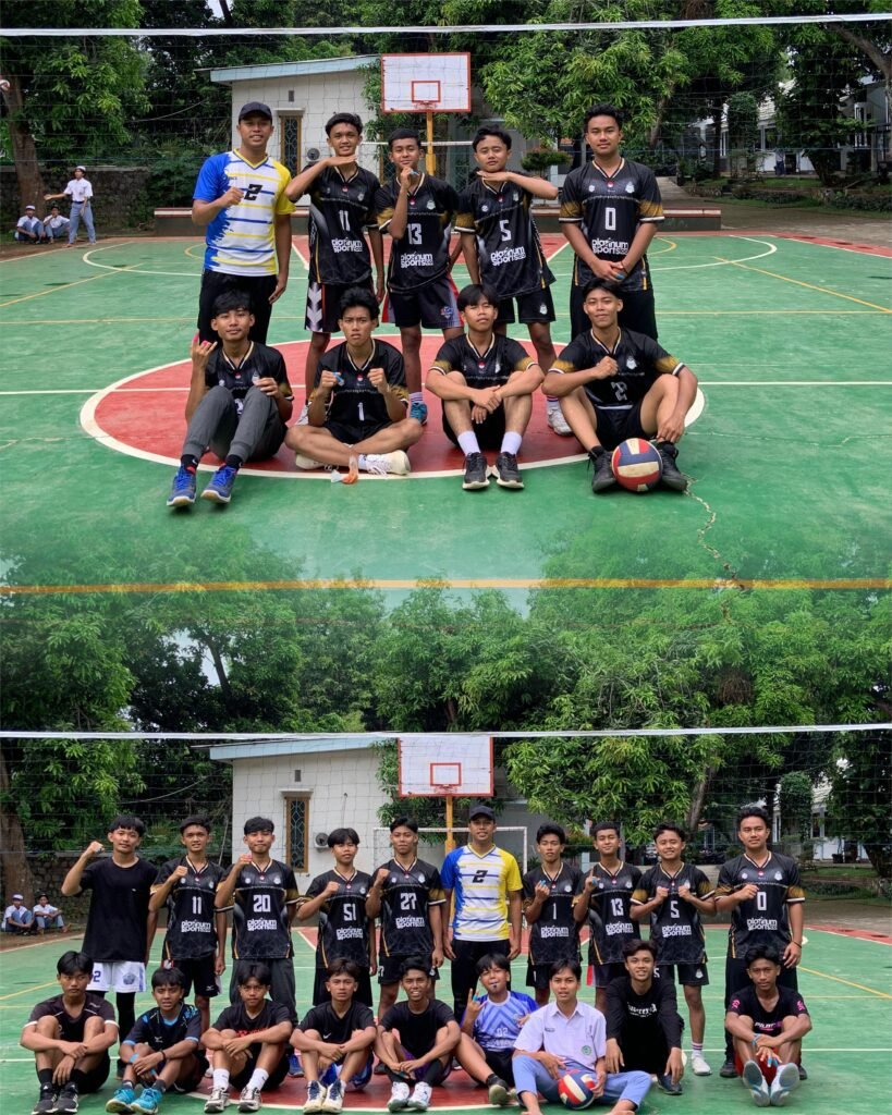 Pertandingan Sparing Bola Voli Mempererat Keakraban MA Model dan SMK Hafshawaty Zainul Hasan Genggong